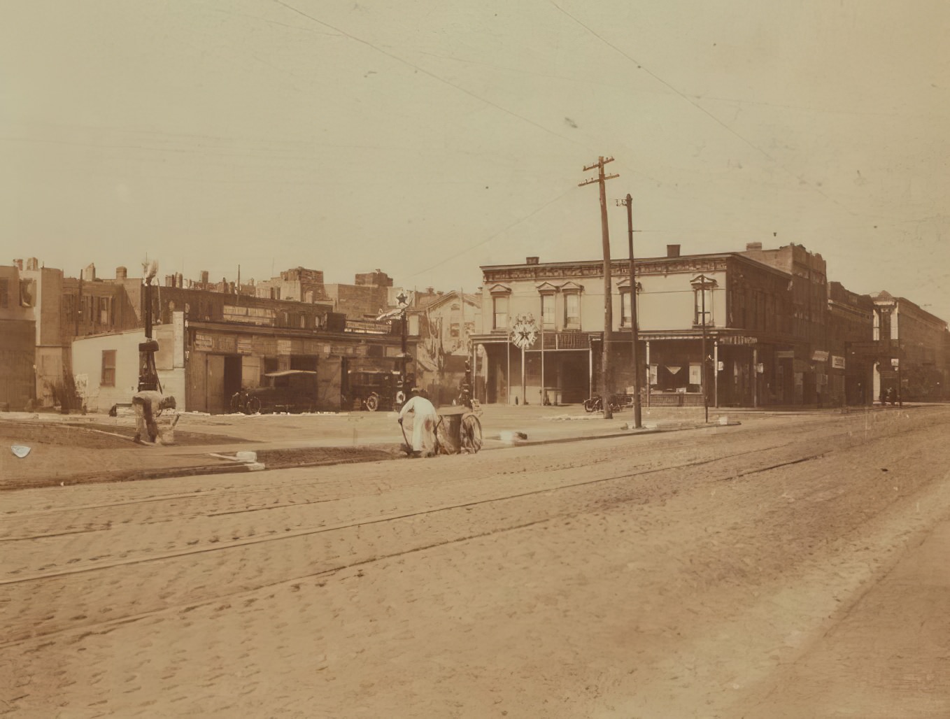 Cypress Avenue At Myrtle Avenue, Queens, 1920S.