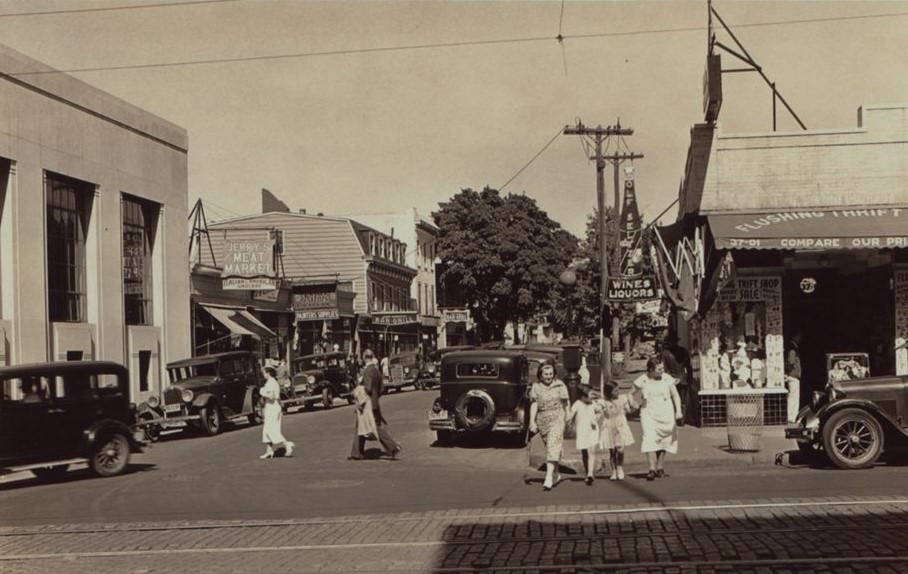 37Th Avenue At Main Street, Queens, 1920S.