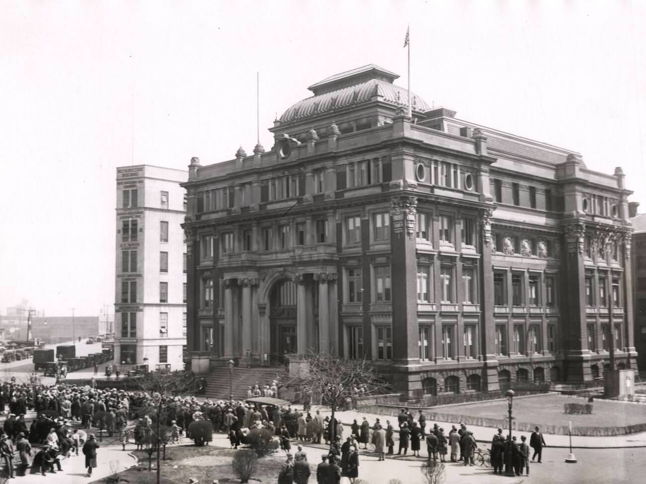 The Queens Village Court House, Long Island, New York, Circa 1920.