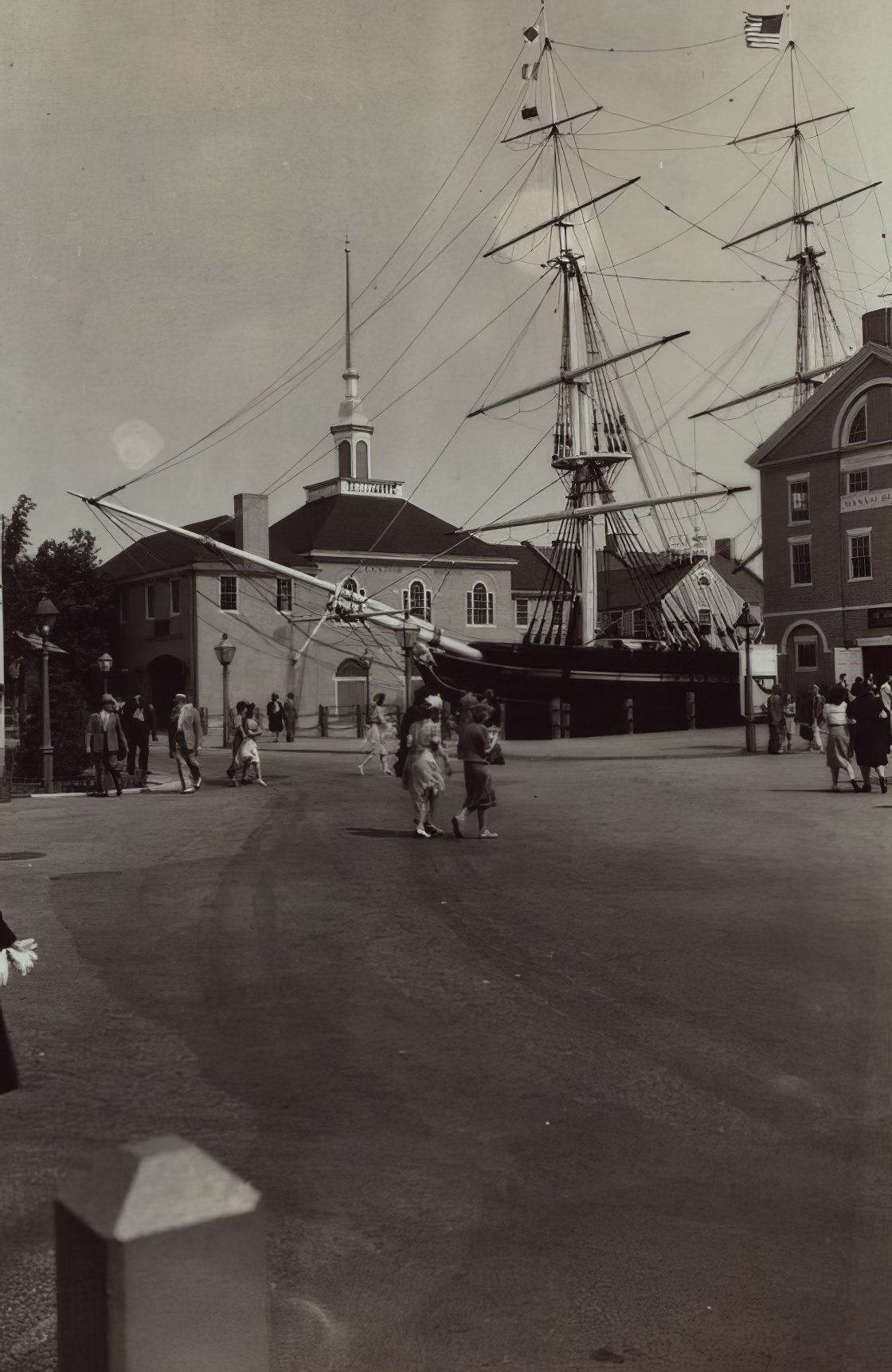 The New England Corner At Lawrence And Rodman Streets, New York World'S Fair Of 1939-40, Flushing Meadows Park, Queens.