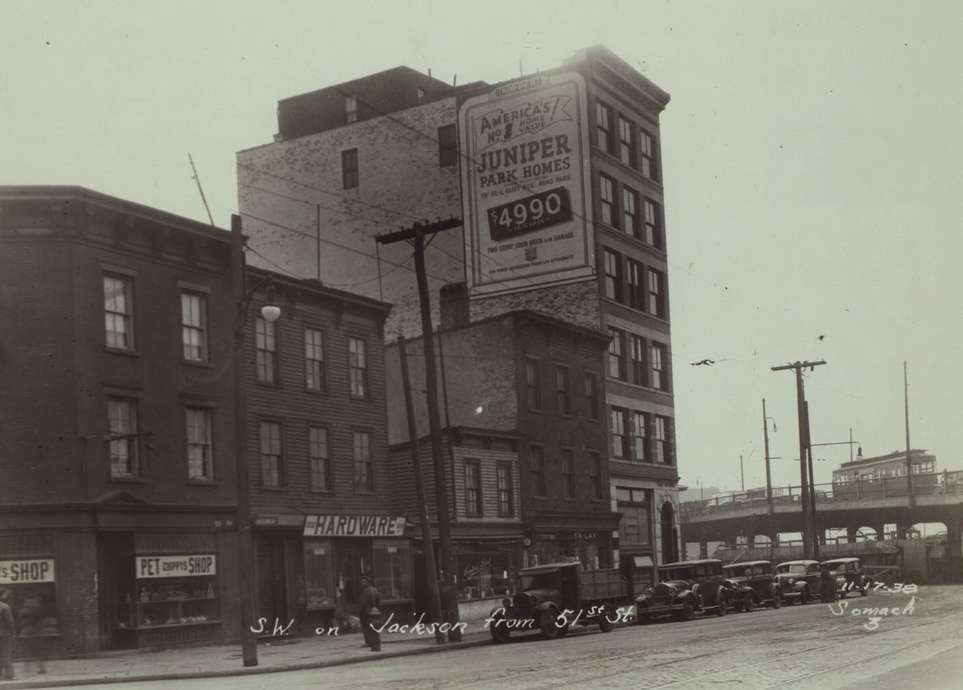 Jackson Avenue And 51St Avenue, Queens, 1938.