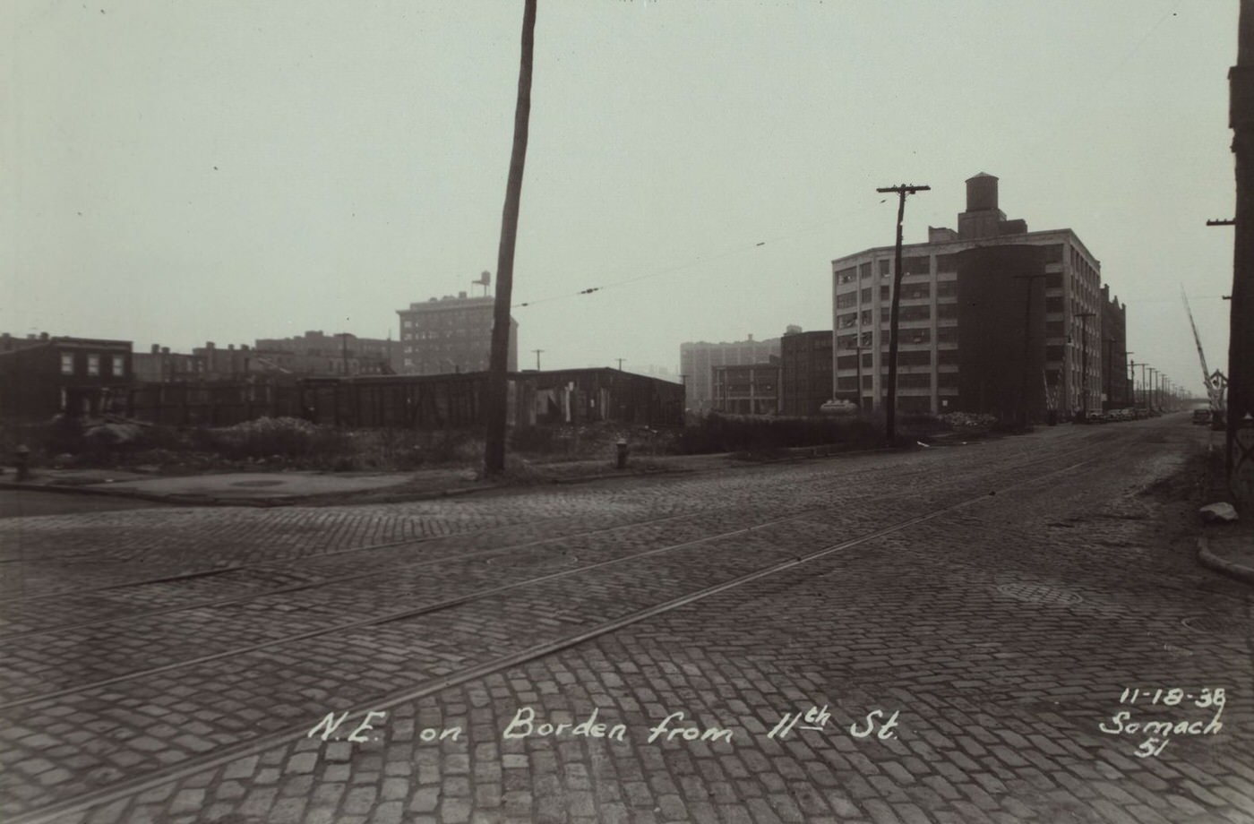 Borden Avenue And 11Th Street, 1938.