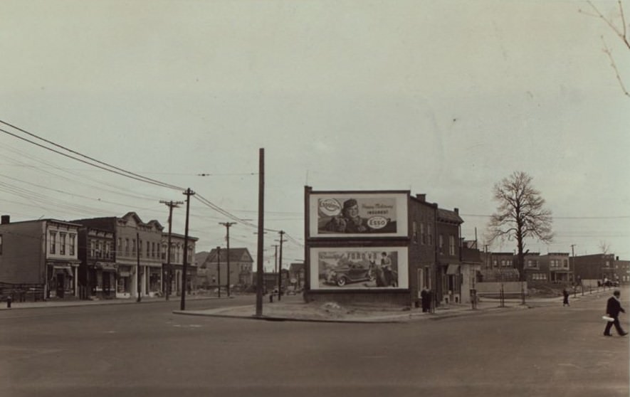 Corona Avenue And 108Th Street, Queens, 1940S.