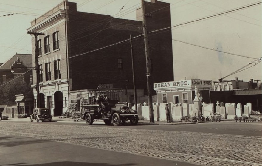 Greenpoint Avenue And Gale Avenue, Queens, 1940S.