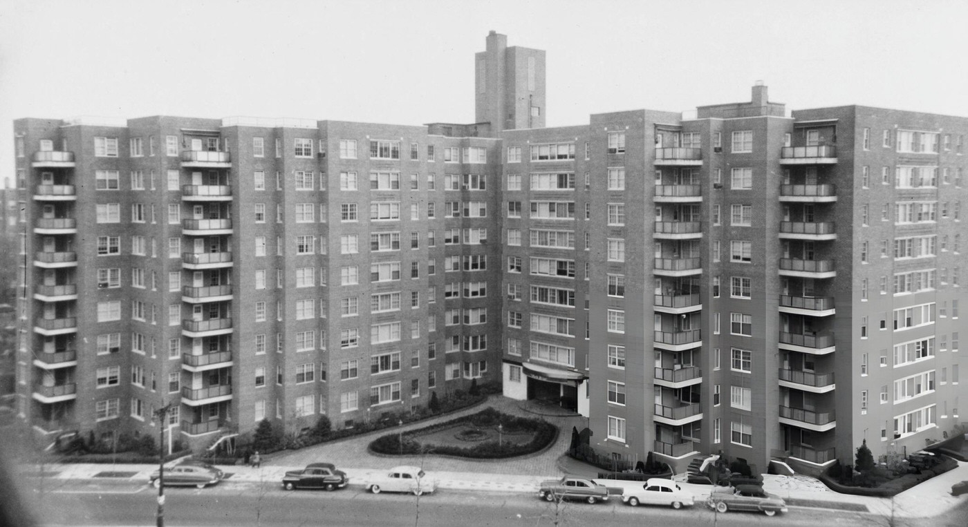 Park Briar Development At 110-45 Queens Boulevard In Forest Hills, Queens, New York City, 1952.