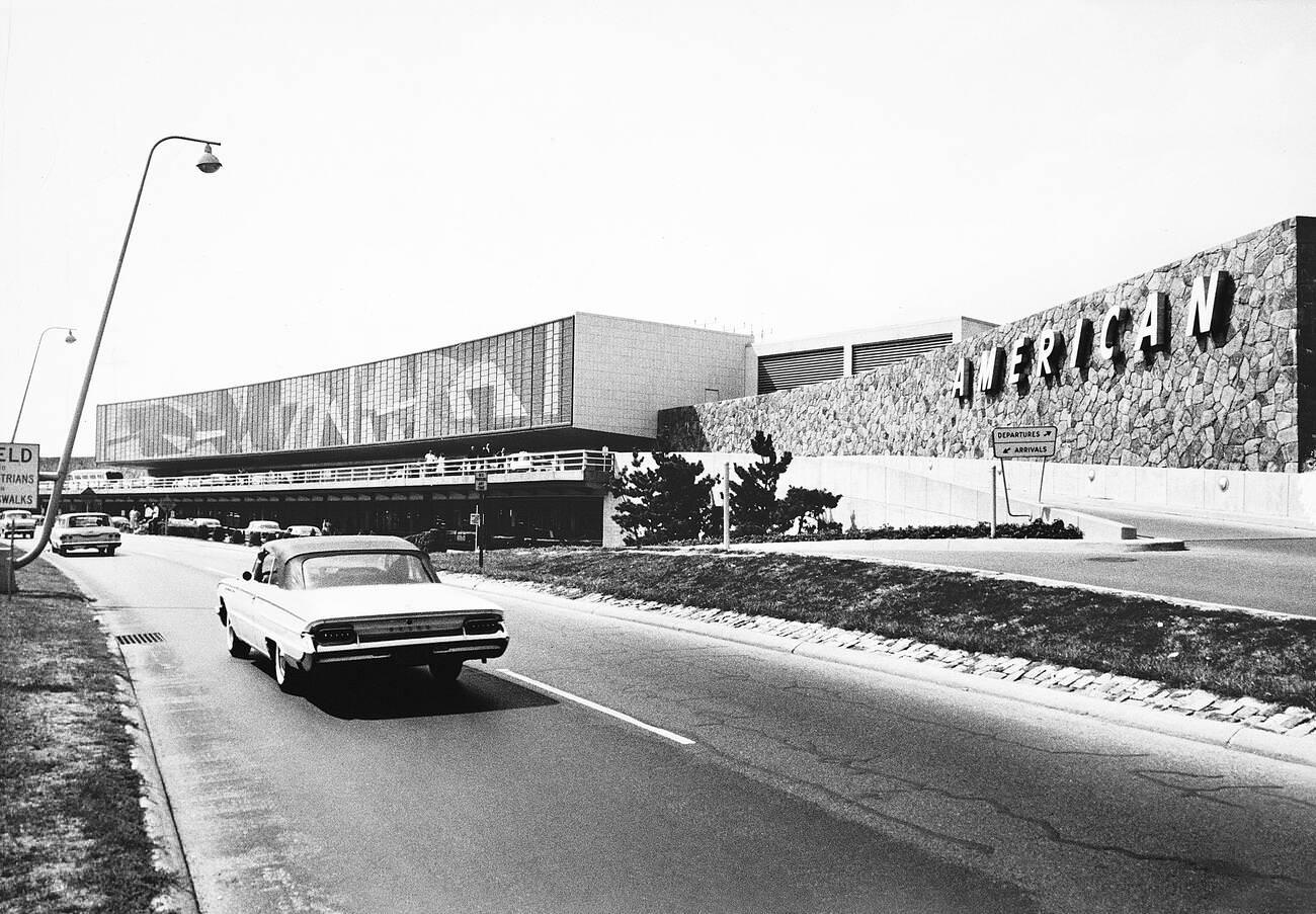 The American Airlines Terminal At Idlewild Airport, Now John F. Kennedy International Airport, Queens, 1963.
