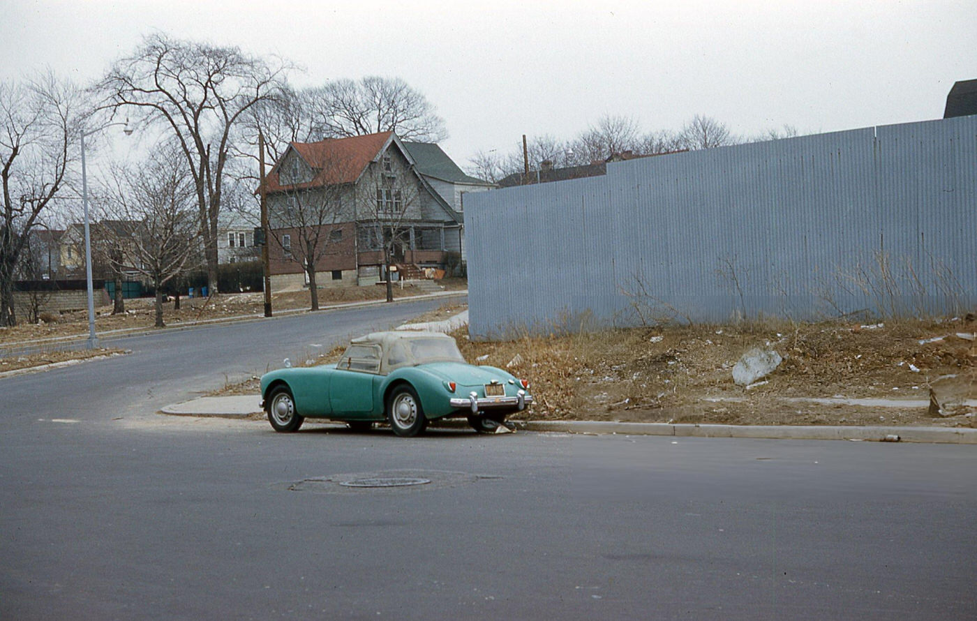 A Parked Vehicle At The Intersection Of 37Th Avenue And 112Th Street, Corona, Queens, 1960.