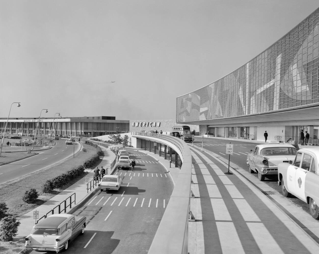 The American Airlines Jet Terminal At Idlewild Airport, Now Jfk Airport, 1960S.