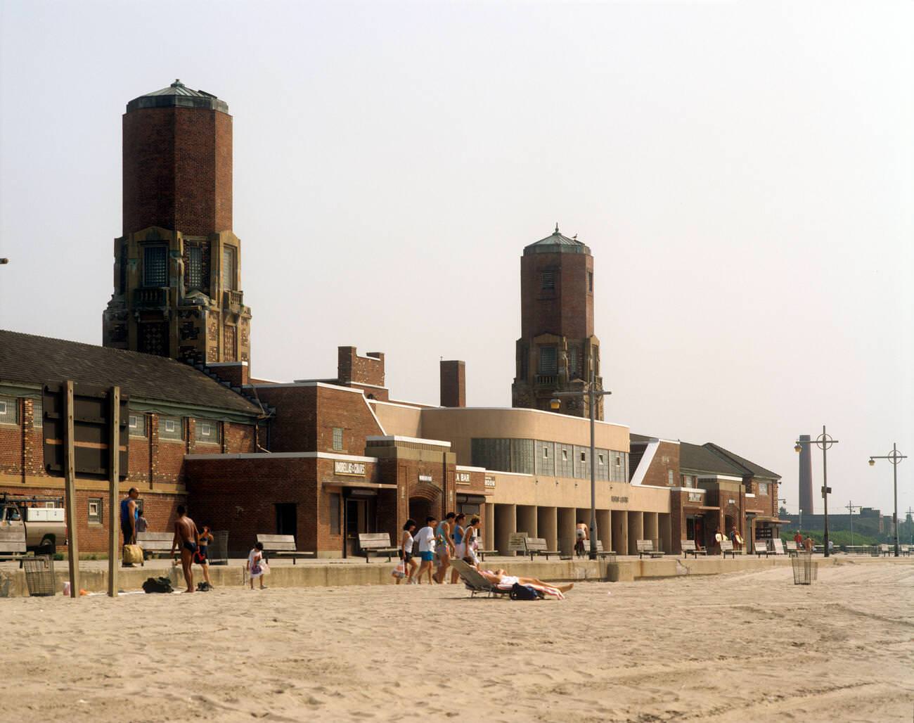 The Bathhouse At Jacob Riis Park, Part Of Gateway National Recreation Area On The Rockaway Peninsula In New York, 1980S.