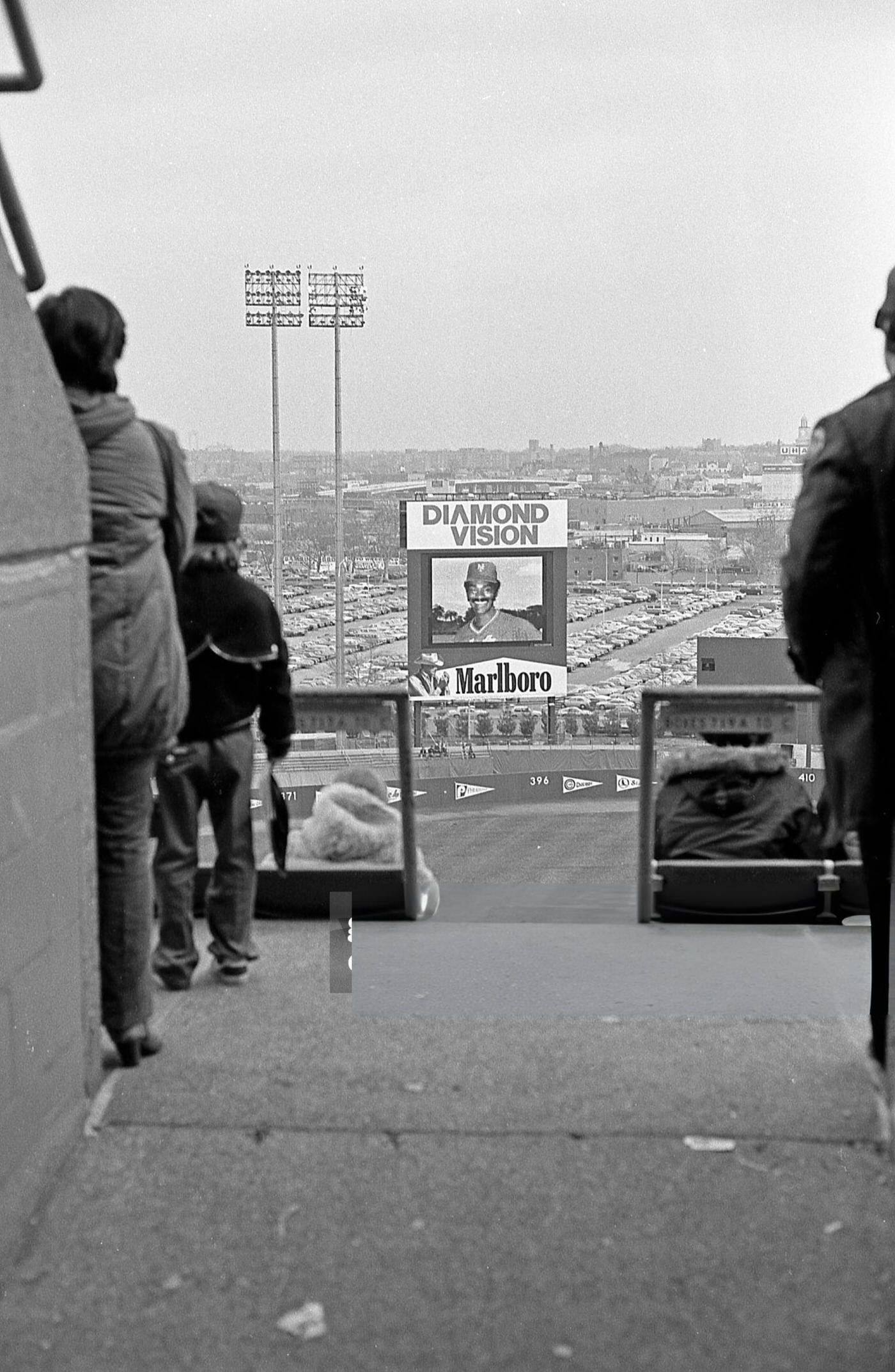 View From The Upper Deck Of Shea Stadium During A Baseball Game, Corona, Queens, 1982.