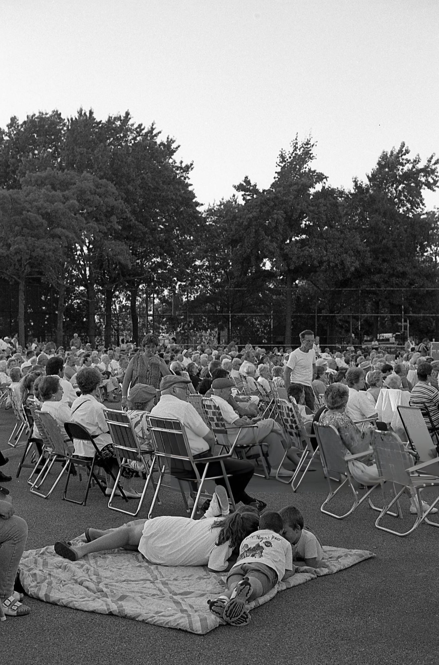 Audience Members Attend A Free Concert In Juniper Valley Park, Middle Village, Queens, 1997.