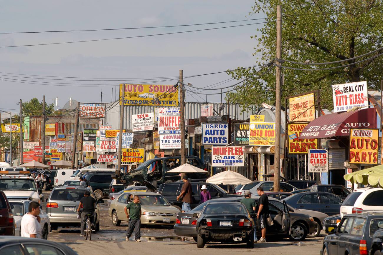Automobile Repair Businesses In Willets Point, Queens, 2008.