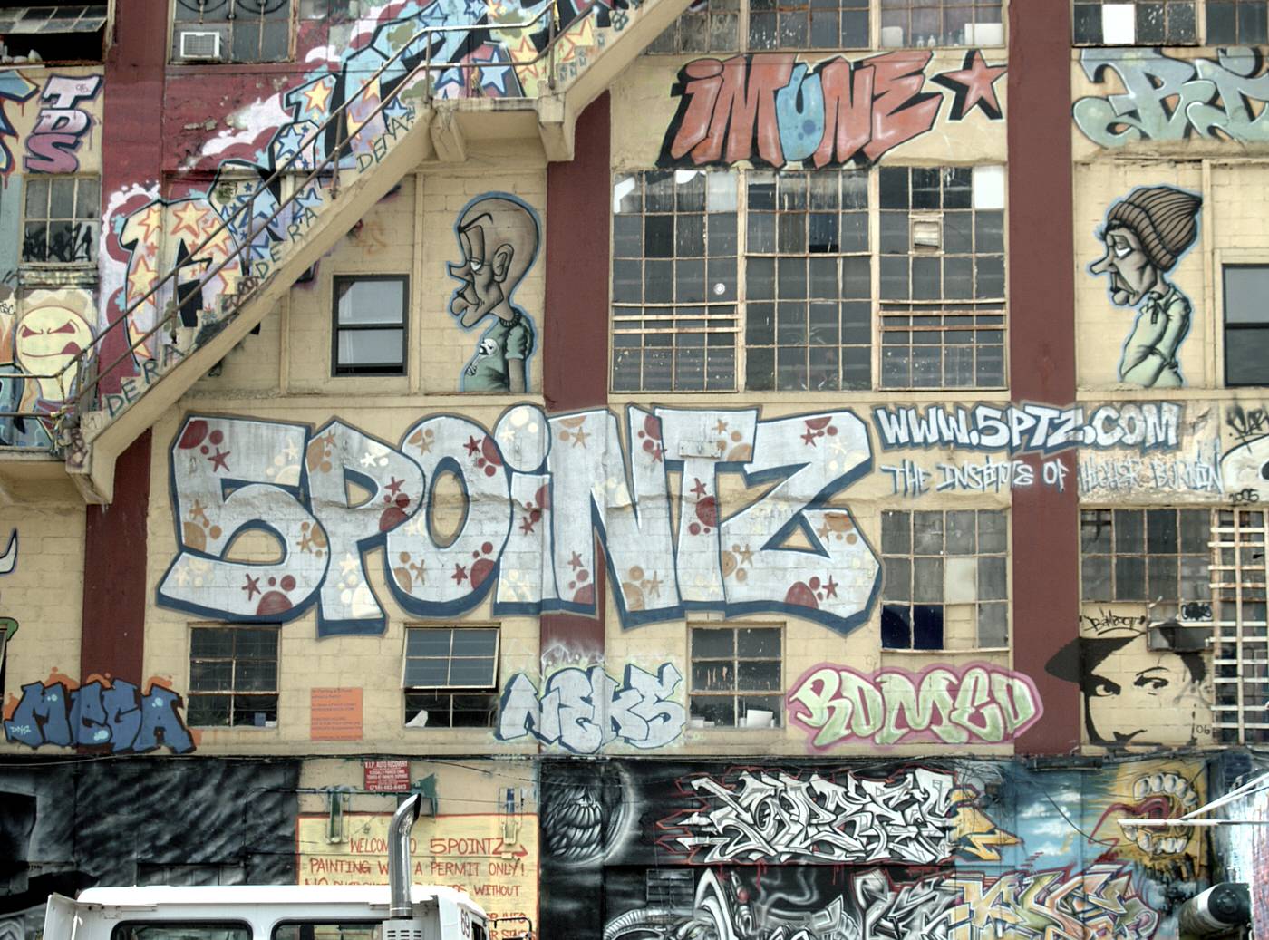 5 Pointz Before The Stairs Collapsed, Queens, 2008.