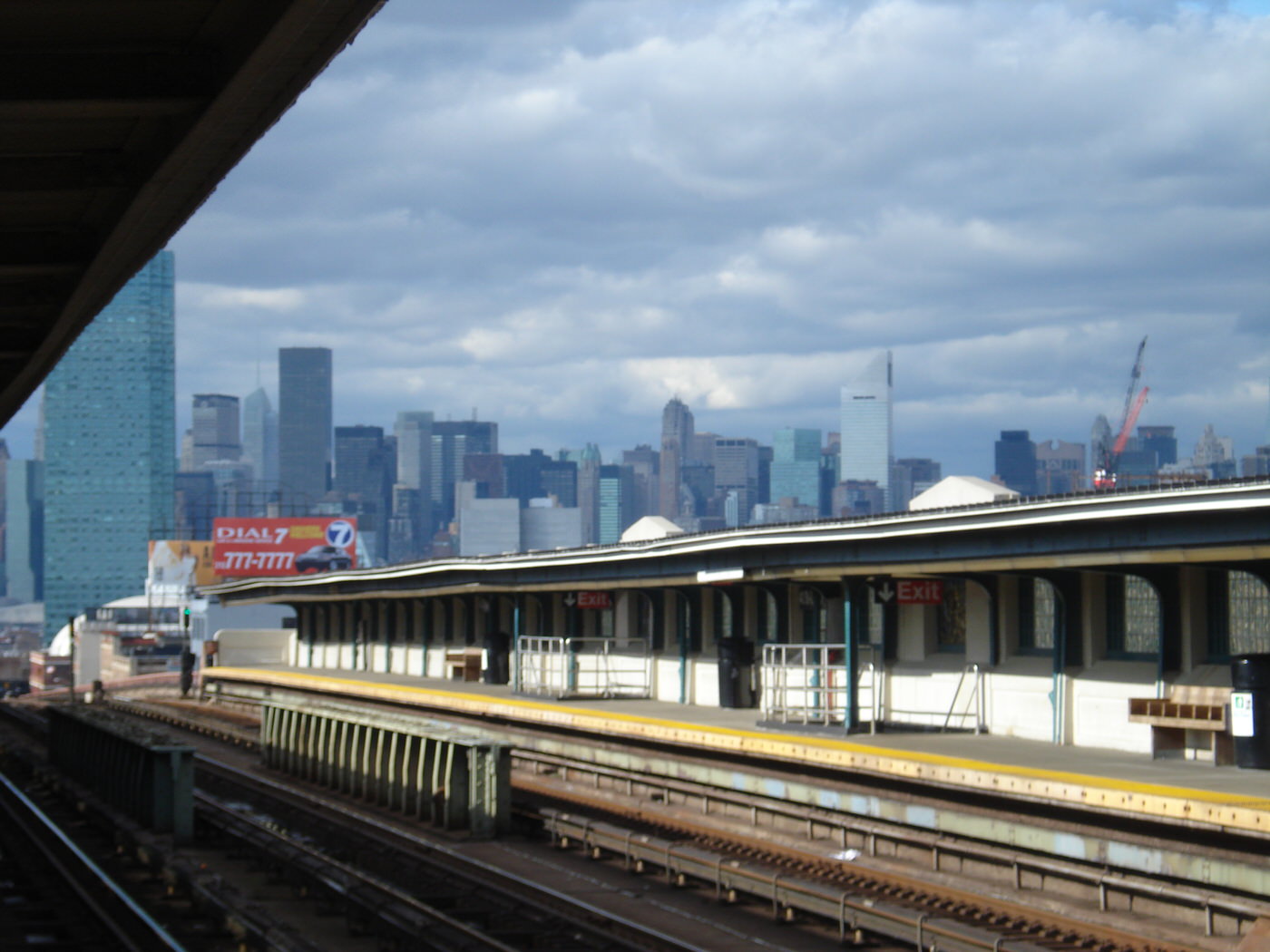 View Of The City From 40 St.-Lowery Subway Platform In Queens, 2009.