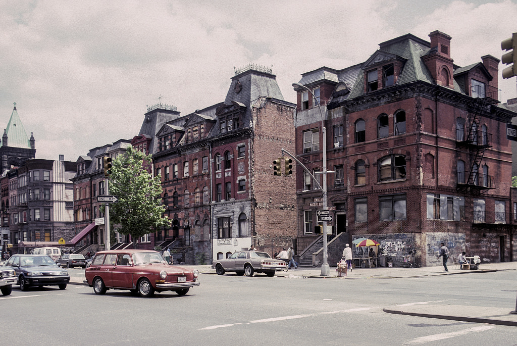 View Ne Along Malcolm X Blvd. From W. 120Th St., Harlem, 1992