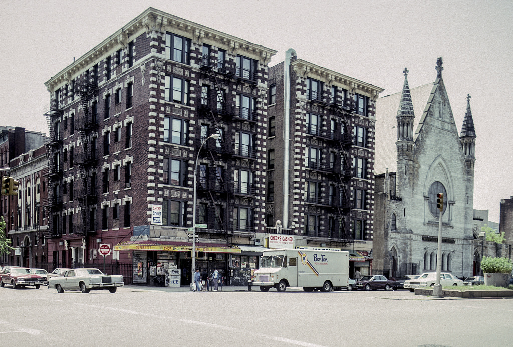 View Se Along Adam Clayton Powell Blvd. From W. 129Th St., Harlem, 1992