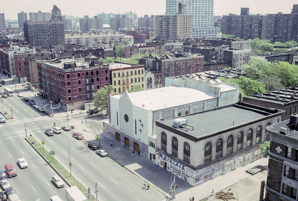 View Ne Along Adam Clayton Powell Blvd. From W. 131St. St., Harlem, 1992