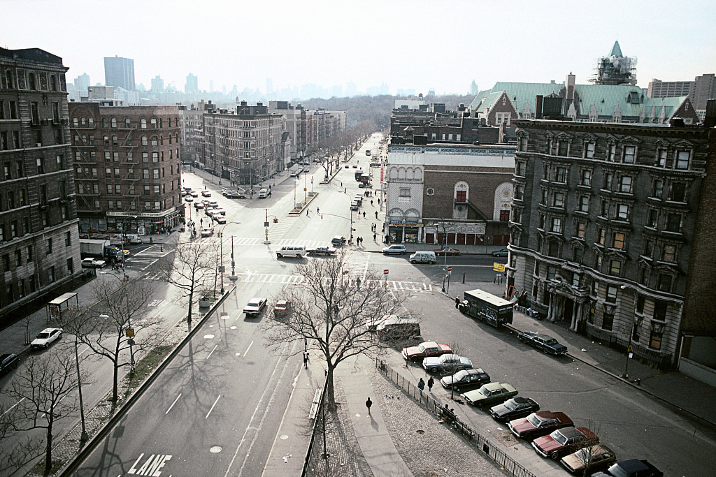 View South Along Adam Clayton Powell Blvd. From W. 117Th St., Harlem, 1992