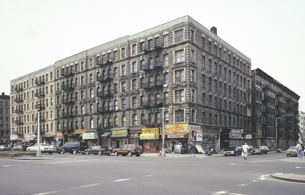 View Sw Along Adam Clayton Powell Blvd. From W. 146Th St., Harlem, 1992