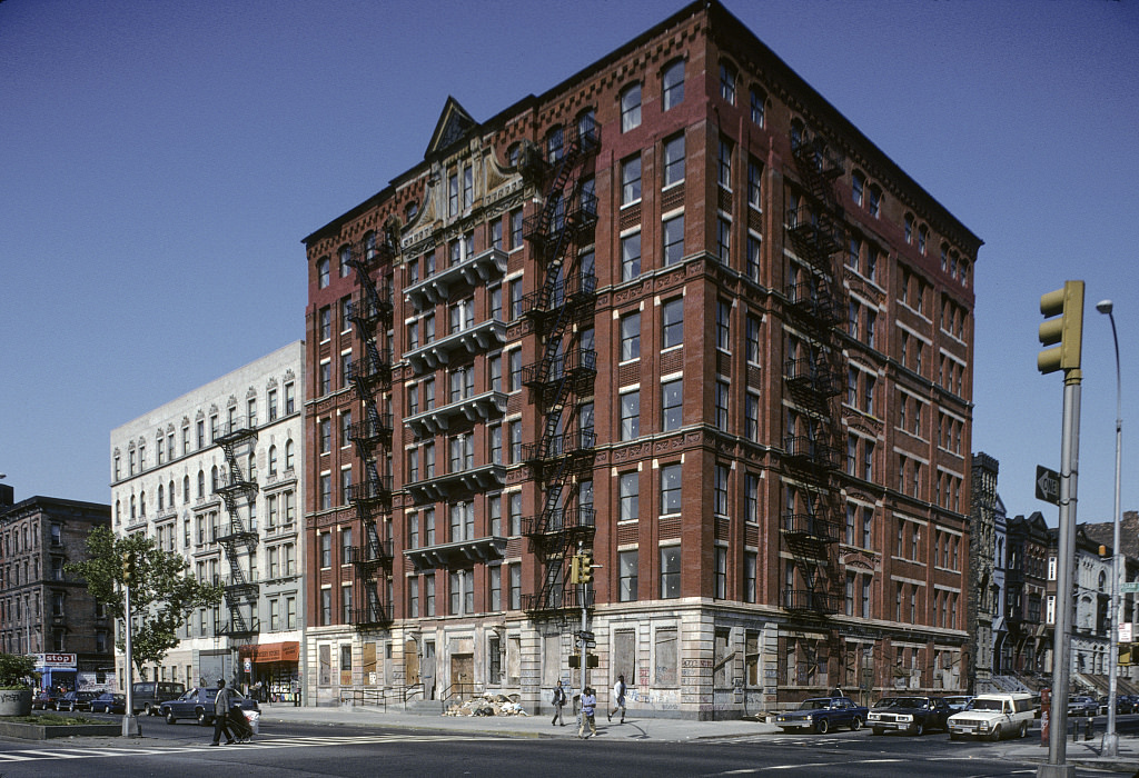 View Sw Along Adam Clayton Powell Jr. Blvd. From W. 122Nd St., Harlem, 1992