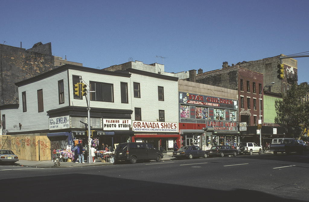 View Nw Along 3Rd Ave. From E. 117Th St., Harlem, 1993
