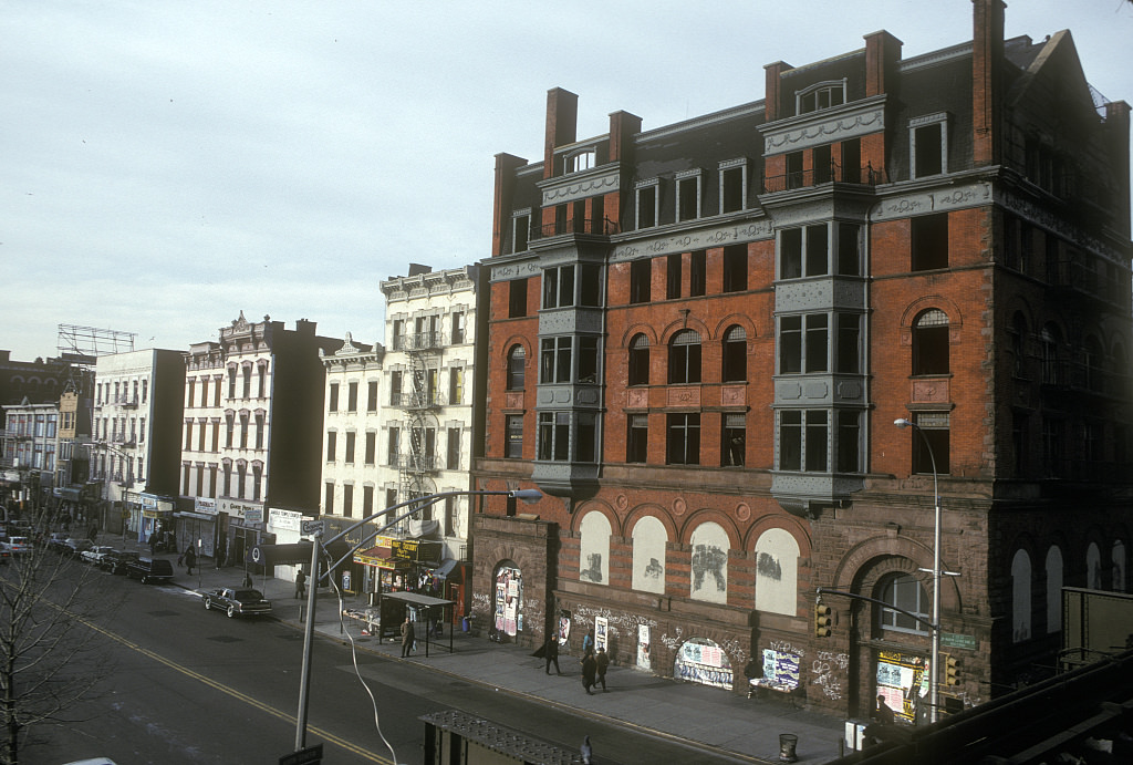 View Nw Along E. 125Th St. From Park Ave., Harlem, 1993