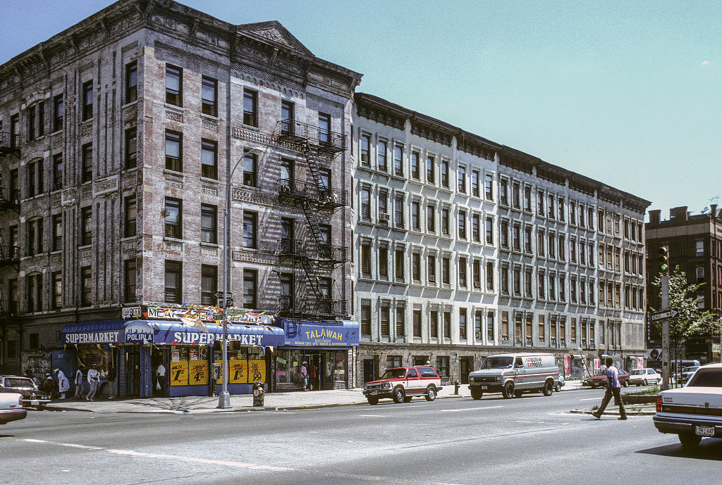 View Se Along Adam Clayton Powell Jr. Blvd. From W. 123Rd St., Harlem, 1993