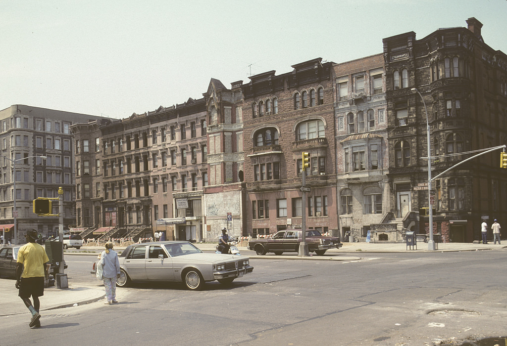 View Sw Along Malcolm X Blvd. From W. 120Th St., Harlem, 1993