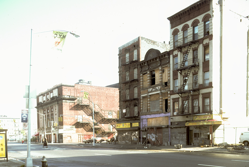 View Ne Along 5Th Ave. From 115Th St., Harlem, 1993