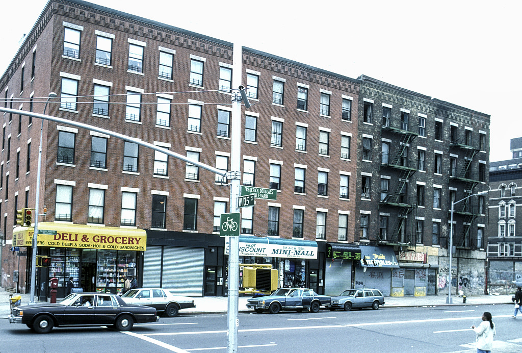 View Se Along Frederick Douglass Blvd. From W. 135Th St., Harlem, 1994