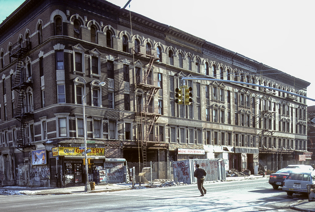 View Se Along Frederick Douglass From W. 134Th St., Harlem, 1994