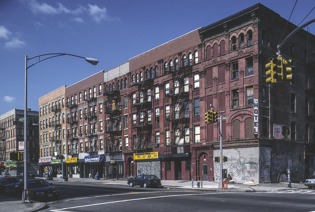 View Sw Along Frederick Douglass Blvd. From W. 115Th St., Harlem, 1994