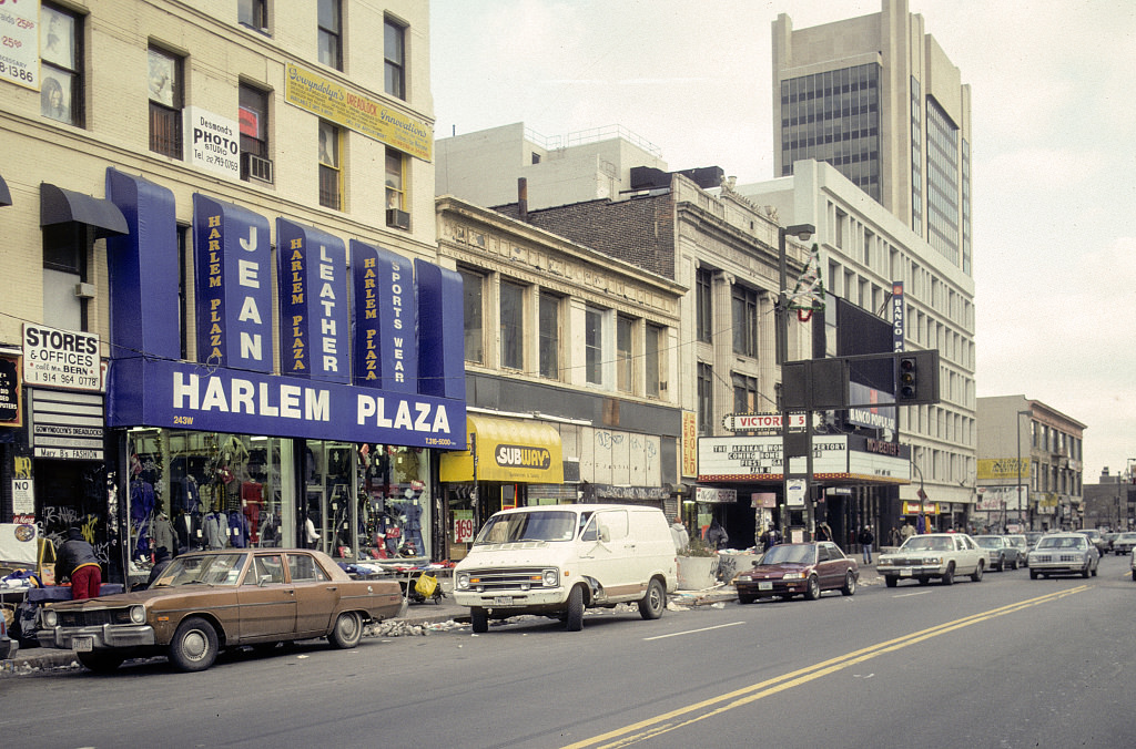 View Ne Along W. 125Th St. From 243, Harlem, 1994