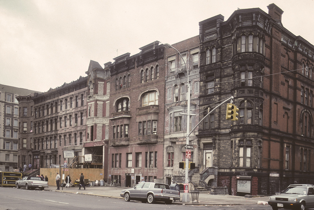 View Sw Along Malcolm X Blvd. From W. 120Th St., Harlem, 1994