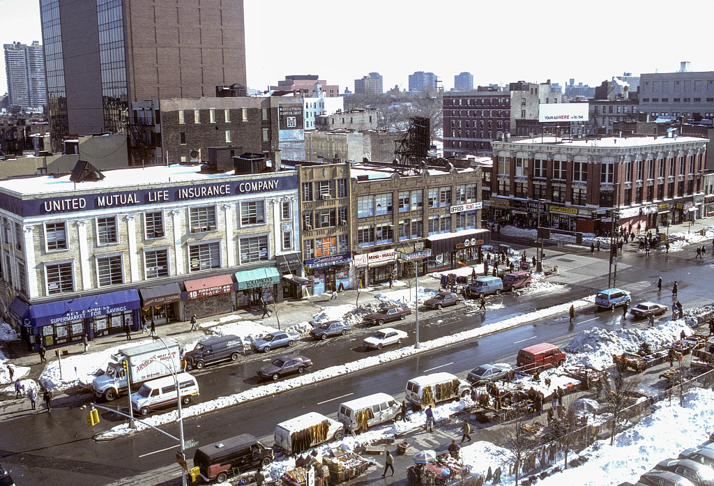 View Se Along Malcolm X Blvd. From W. 126Th St., Harlem, 1994