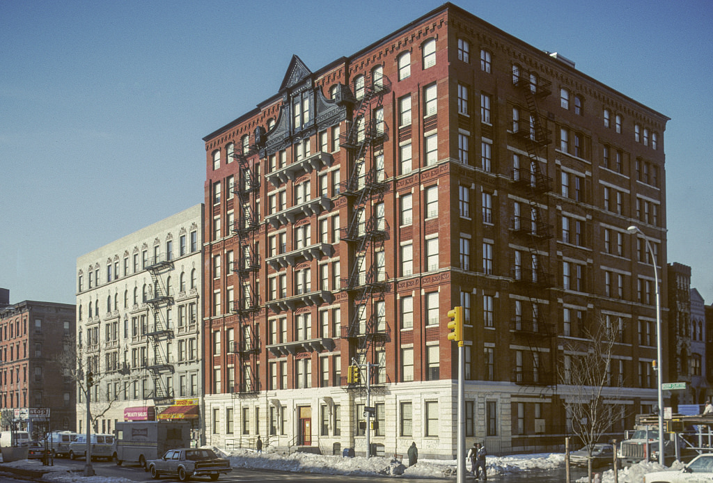 View Sw Along Adam Clayton Powell Jr. Blvd. From W. 122Nd St., Harlem, 1994