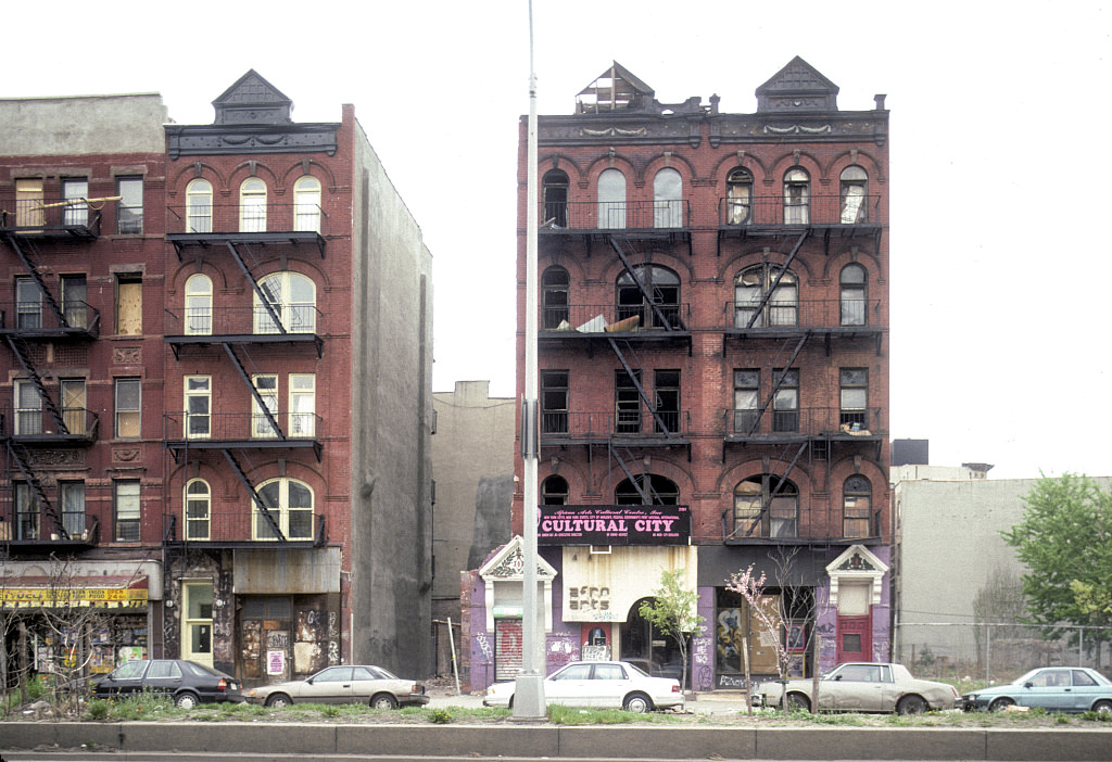 E. Side Of Adam Clayton Powell Jr. Blvd. Between W. 128Th St. And W. 129Th St., Harlem, 1994