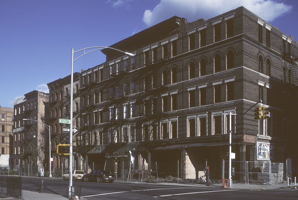 View Ne Along Manhattan Ave. From W. 120Th St., Harlem, 1994