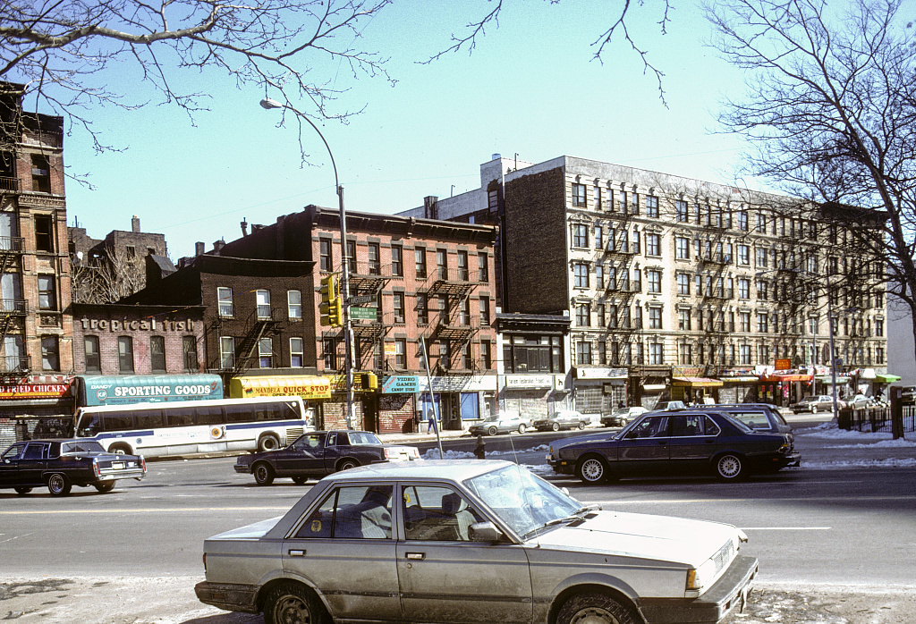 View Ne From Amsterdam Ave. Along W. 125Th St., Harlem, 1994