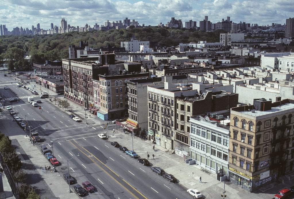 View Sw Along Malcolm X Blvd. From W. 114Th St., Harlem, 1995