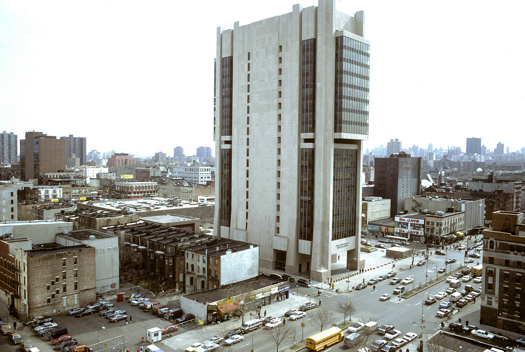 View Se Along Adam Clayton Powell Jr. Blvd. From W. 127Th St., Harlem, 1995