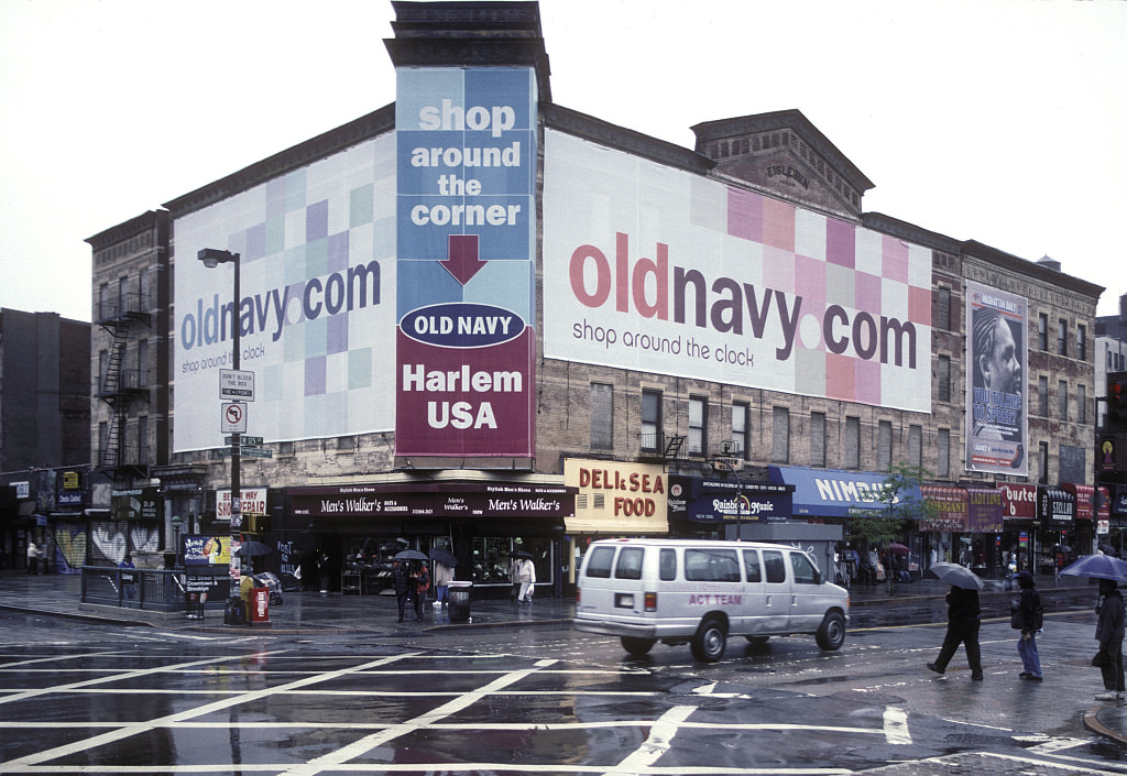 Sw Corner Of Malcolm X Blvd. At W. 125Th St., Harlem, 2001.