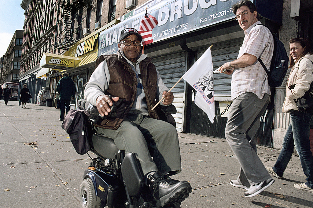 Man Being Interviewed On The Occasion Of President Obama'S Inauguration, W. 125Th St. At Acp Blvd., Harlem, 2009.