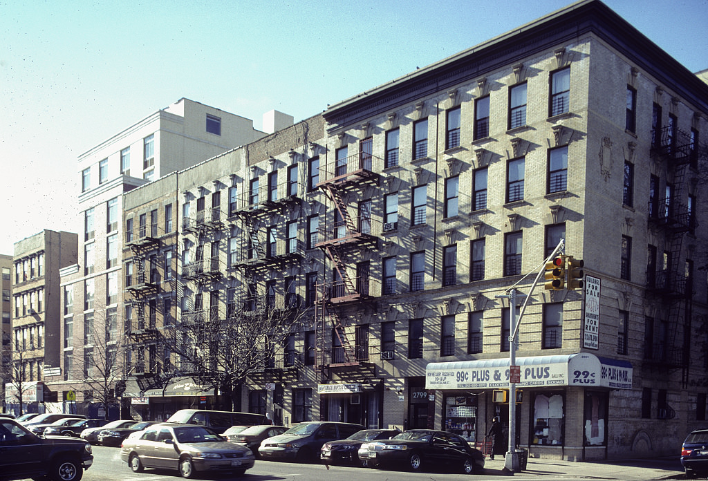 View Sw Along Frederick Douglass Blvd. From Roof Of St. Nicholas Houses, W. 127Th St., Harlem, 2009.