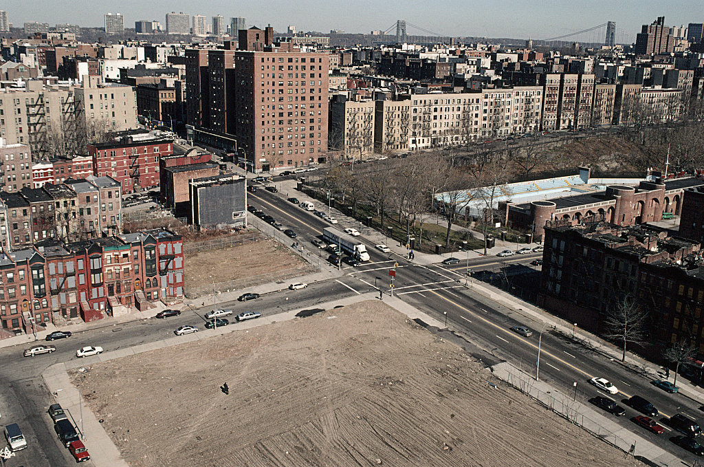 View Nw From W. 143Rd St. At Frederick Douglass Blvd., Harlem, 2001.