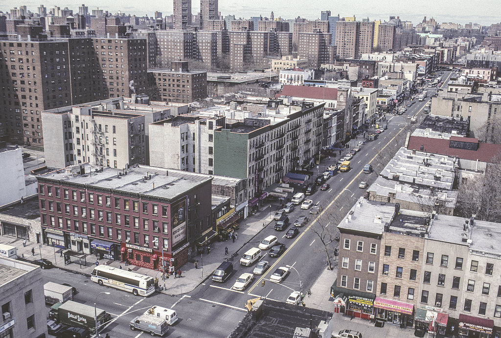 View Sw Along E. 116Th St. From 2Nd Ave., Harlem, 2001.