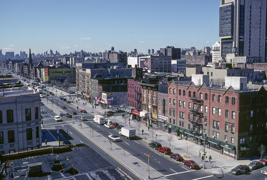 View Sw Along Malcolm X Blvd. From W. 128Th St., Harlem, 2001.