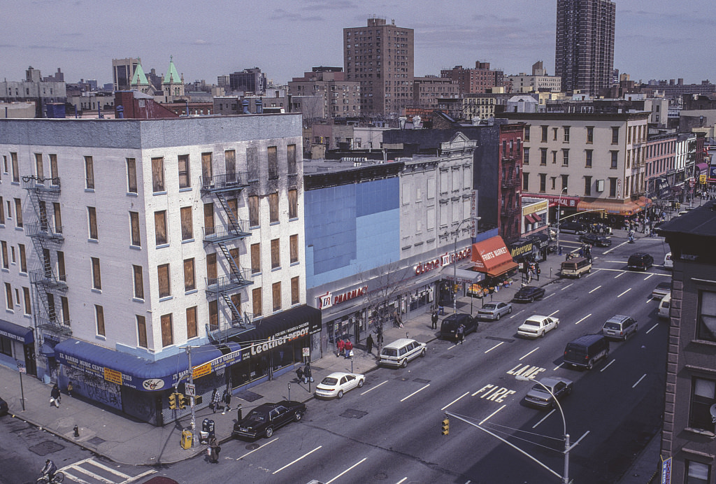 View Nw Along 3Rd Ave. From E. 115Th St., Harlem, 2001.