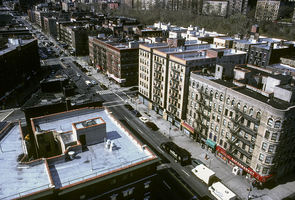 View Sw Along Frederick Douglass Blvd. From W. 151St St., Harlem, 2001.