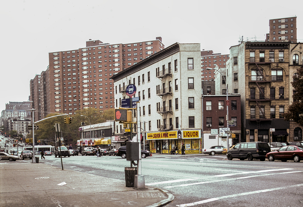 View Sw Along Amsterdam Ave. From W. 126Th St., Harlem, 2007.